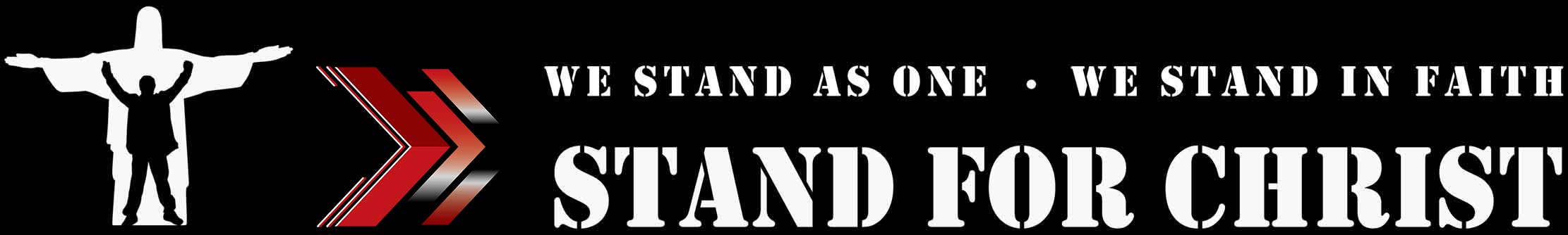 we stand as one, we stand in faith, stand for Christ logo